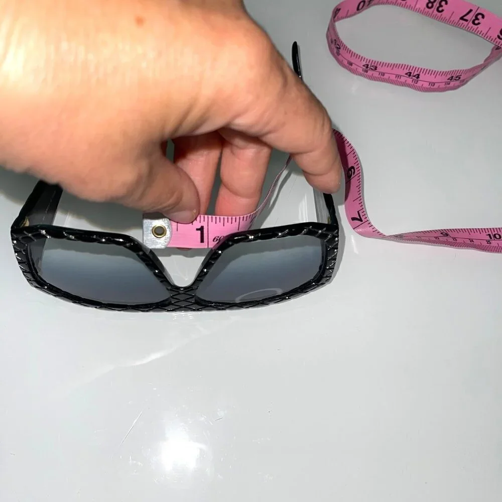 Helena Rubinstein Rhinestone Studded Sunglasses Womens One Size Vintage Black